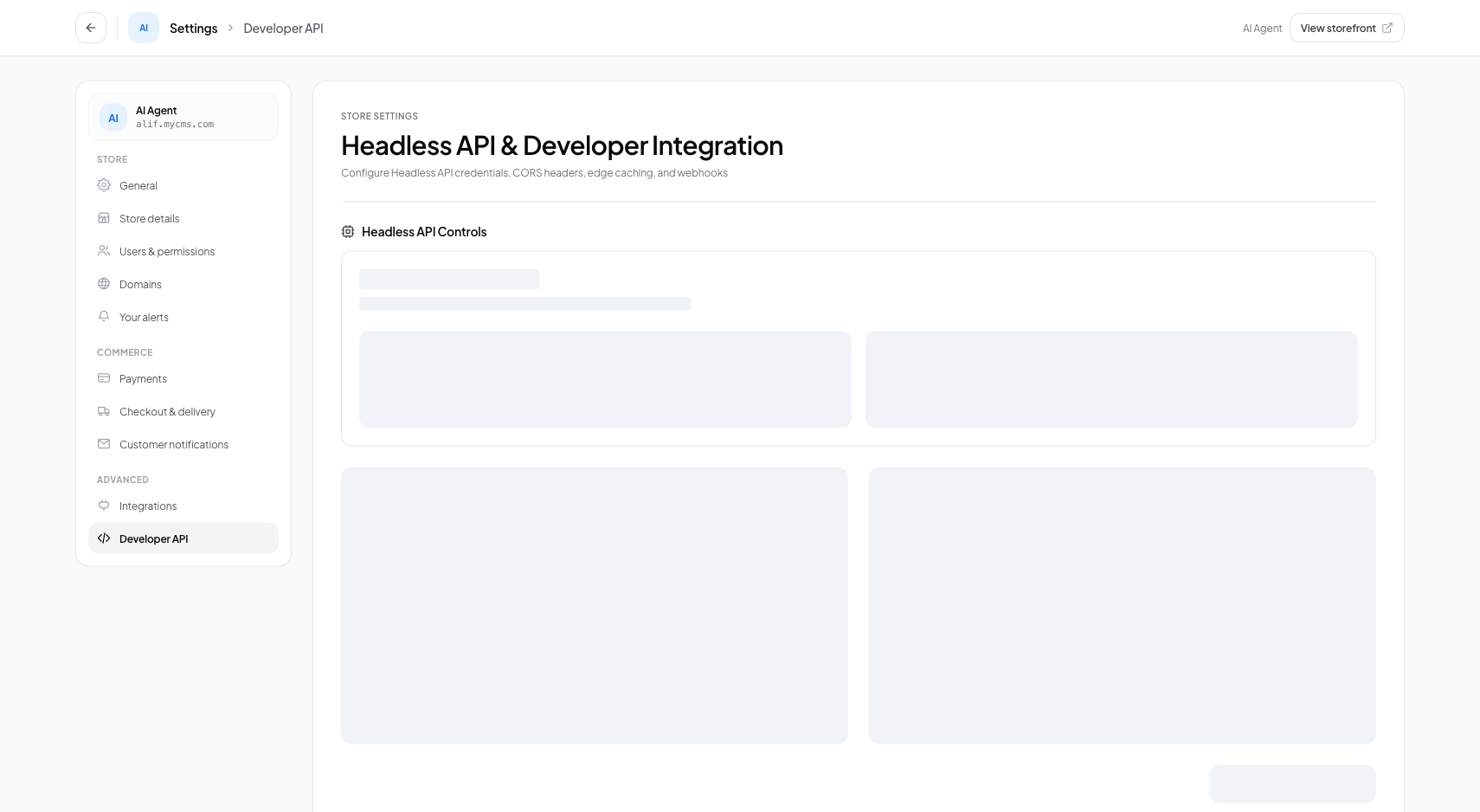 Headless Commerce REST API & Webhook Subscriptions